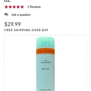 Down‎ to Earth The Ckesnser daily wash . Retsil 30